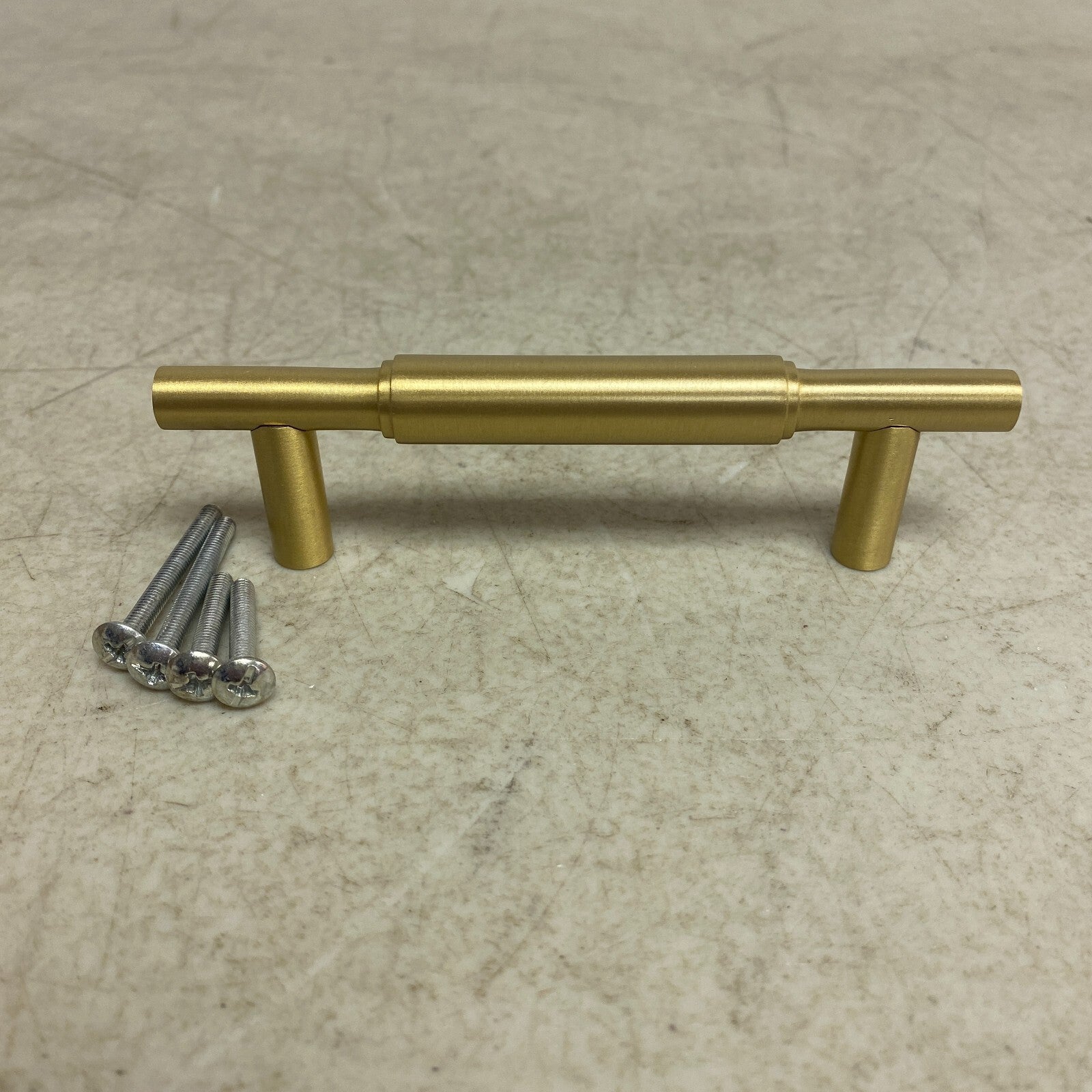 Signature Hardware 3-3/4" Colmar Solid Brass Cabinet Pull - Satin Brass