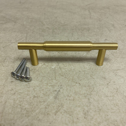 Signature Hardware 3-3/4" Colmar Solid Brass Cabinet Pull - Satin Brass