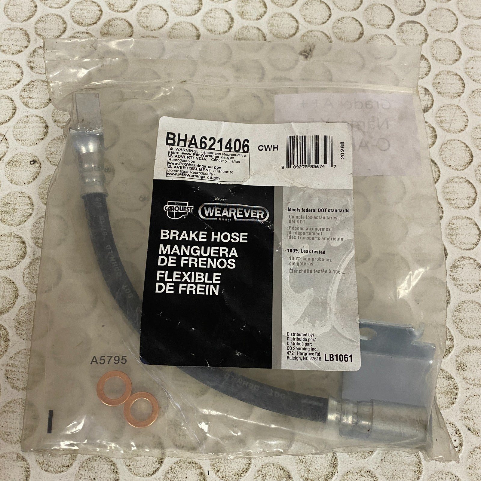 Carquest Wearever Brake Hydraulic Hose BHA621406