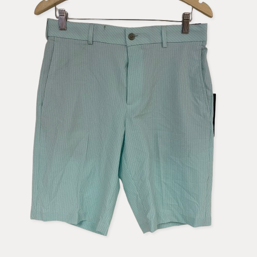 Walter Hagan P11 Menâs Light Green Seersucker Golf Shorts Summer Casual MGA141