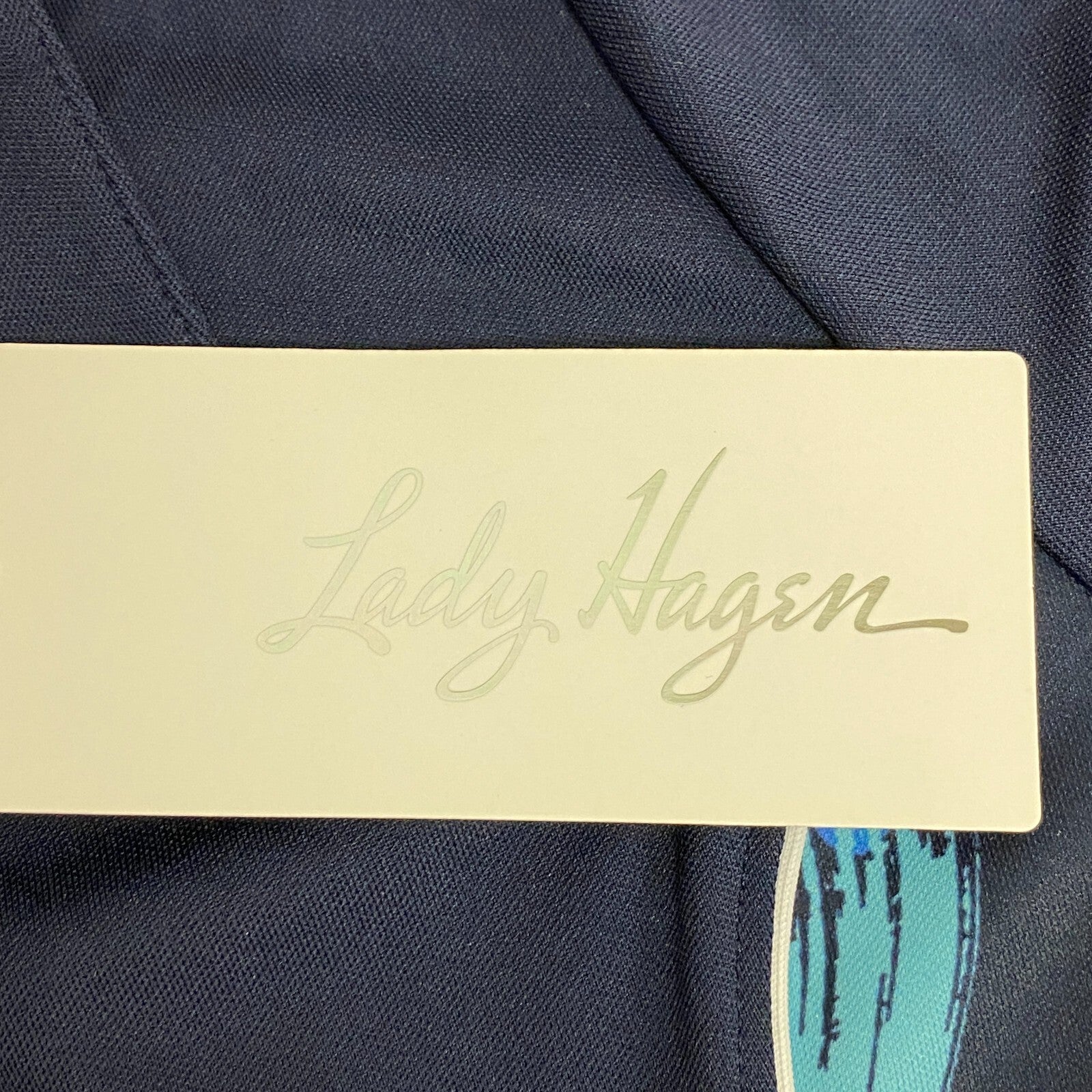 Lady Hagen Women's Polyester Short Sleeve Polo Navy Blazer/ White WGH11472 New