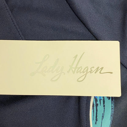 Lady Hagen Women's Polyester Short Sleeve Polo Navy Blazer/ White WGH11472 New