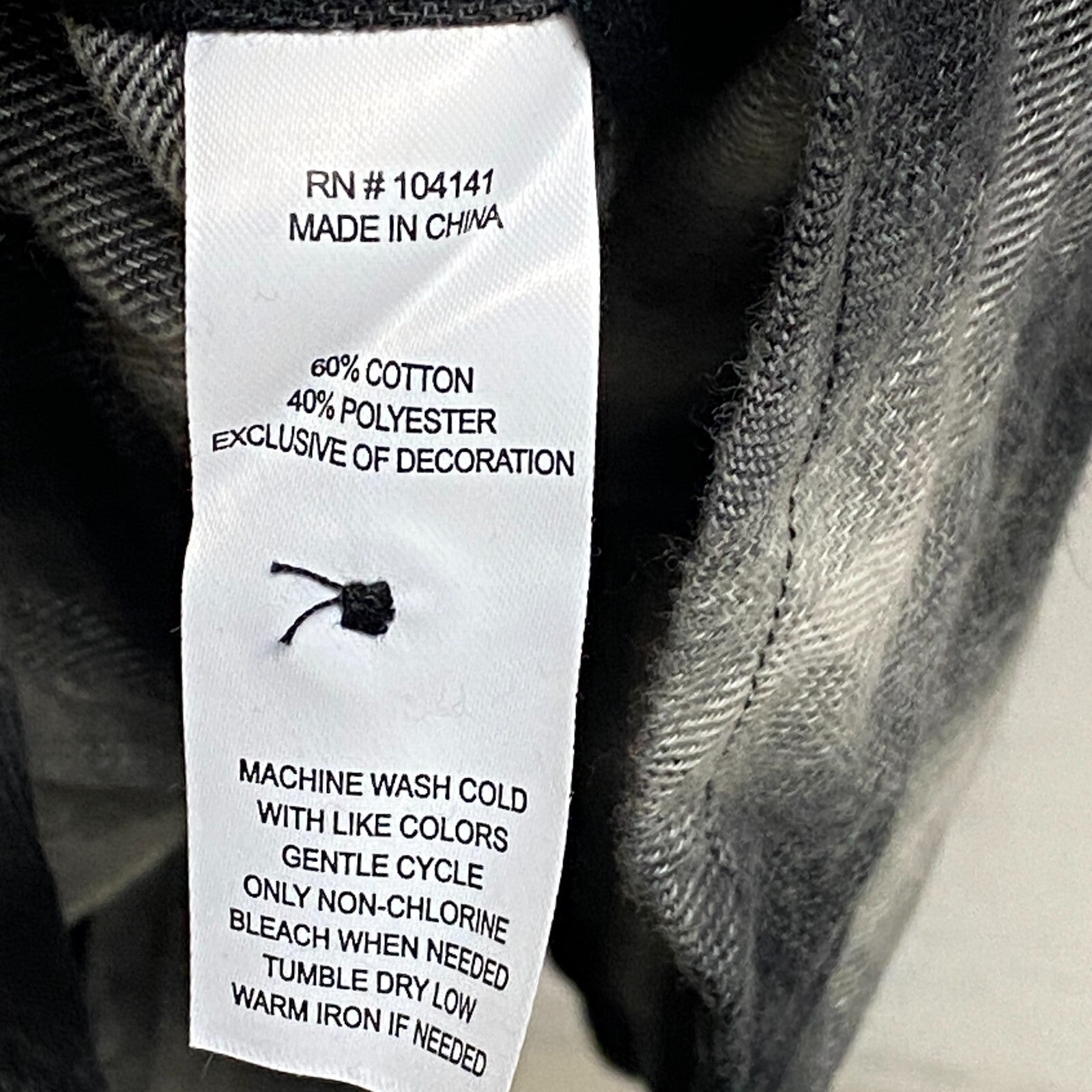 Alpine Design Women's Journey Oversized Flannel Pure Black Hickory Plaid ADW2210