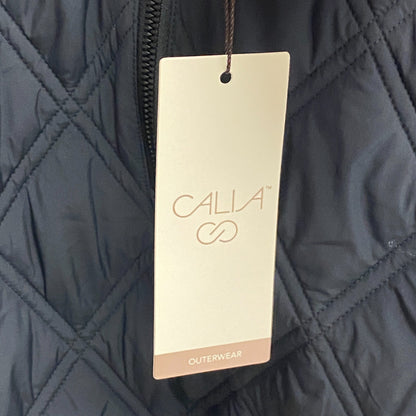 Calia Women's Outwear Quilted 1/2 Zip Pullover Jacket Pure Black WAX33055 New!