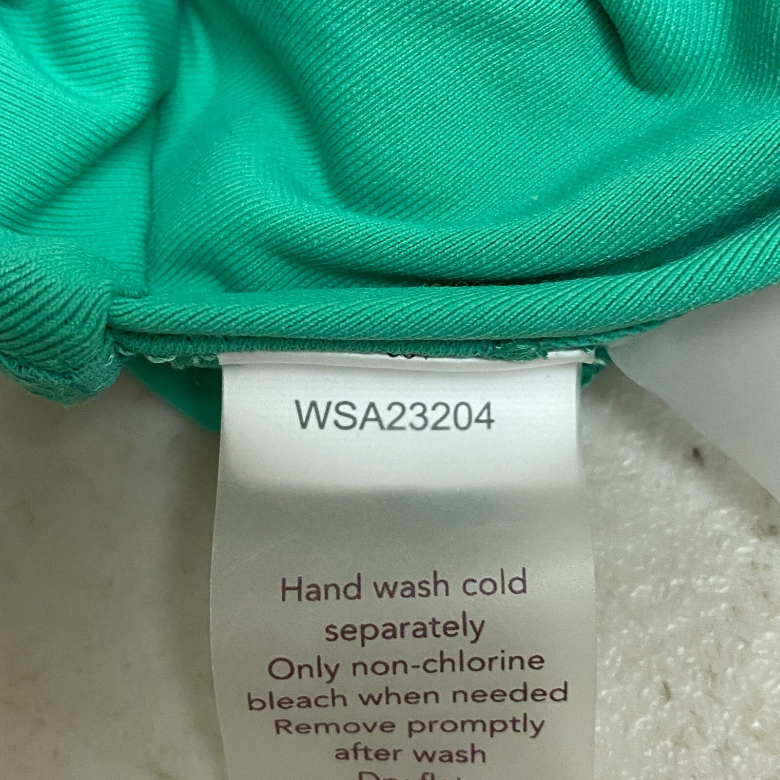 Calia Women's Swim Ranched Front Cross Bikini  Top Green Glow WSA23204 New!