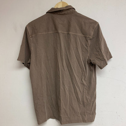 VRST Garment Dye SS Shirt Warm Mushroom Short Sleeve Brown Solid  MAX231104
