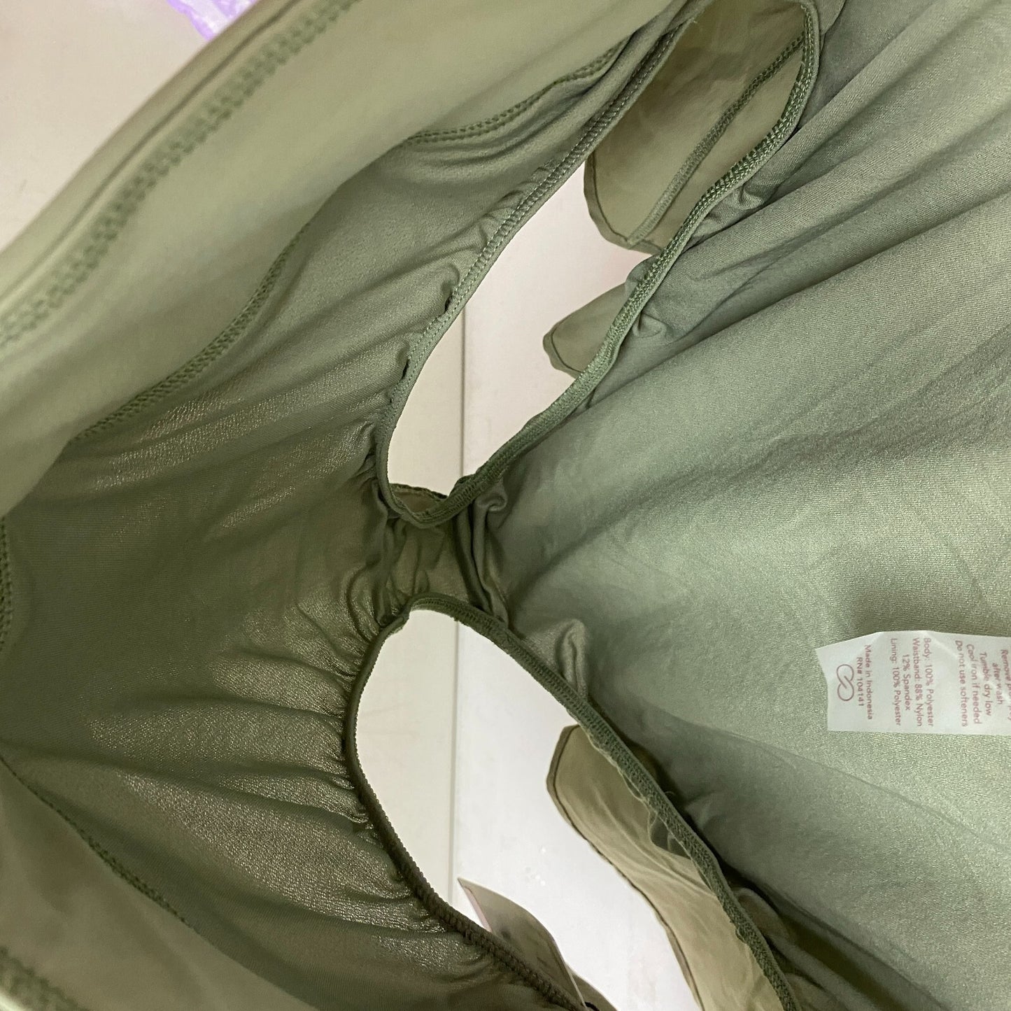 Calia Womens 3" Inseam Kick it Up Short Smudge Sage Relaxed Fit Solid WAX12261