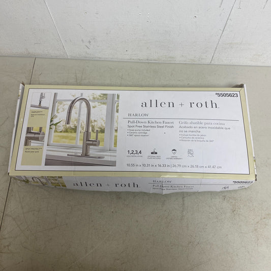 allen + roth Harlow Pull-Down Kitchen Faucet Stainless Steel Finish 5505623