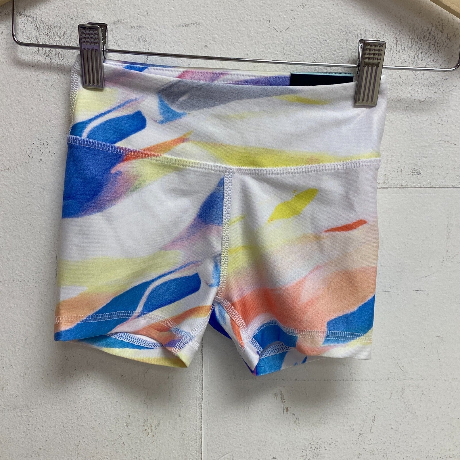 DSG Girls' 3â Performance Mid Rise Shortie Summer Watercolor DAG12103PRTXG