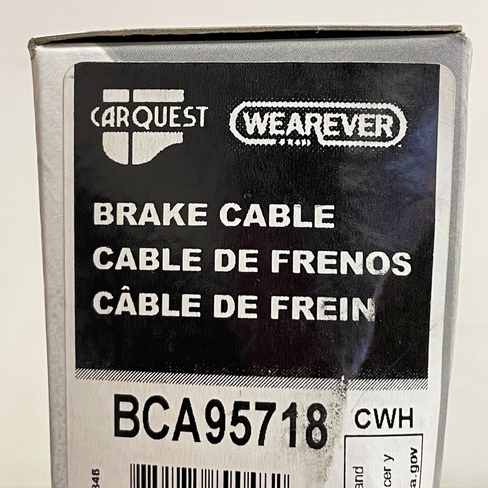 Carquest Wearever BCA95718 Parking Brake Cable Corrosion-Resistant Design