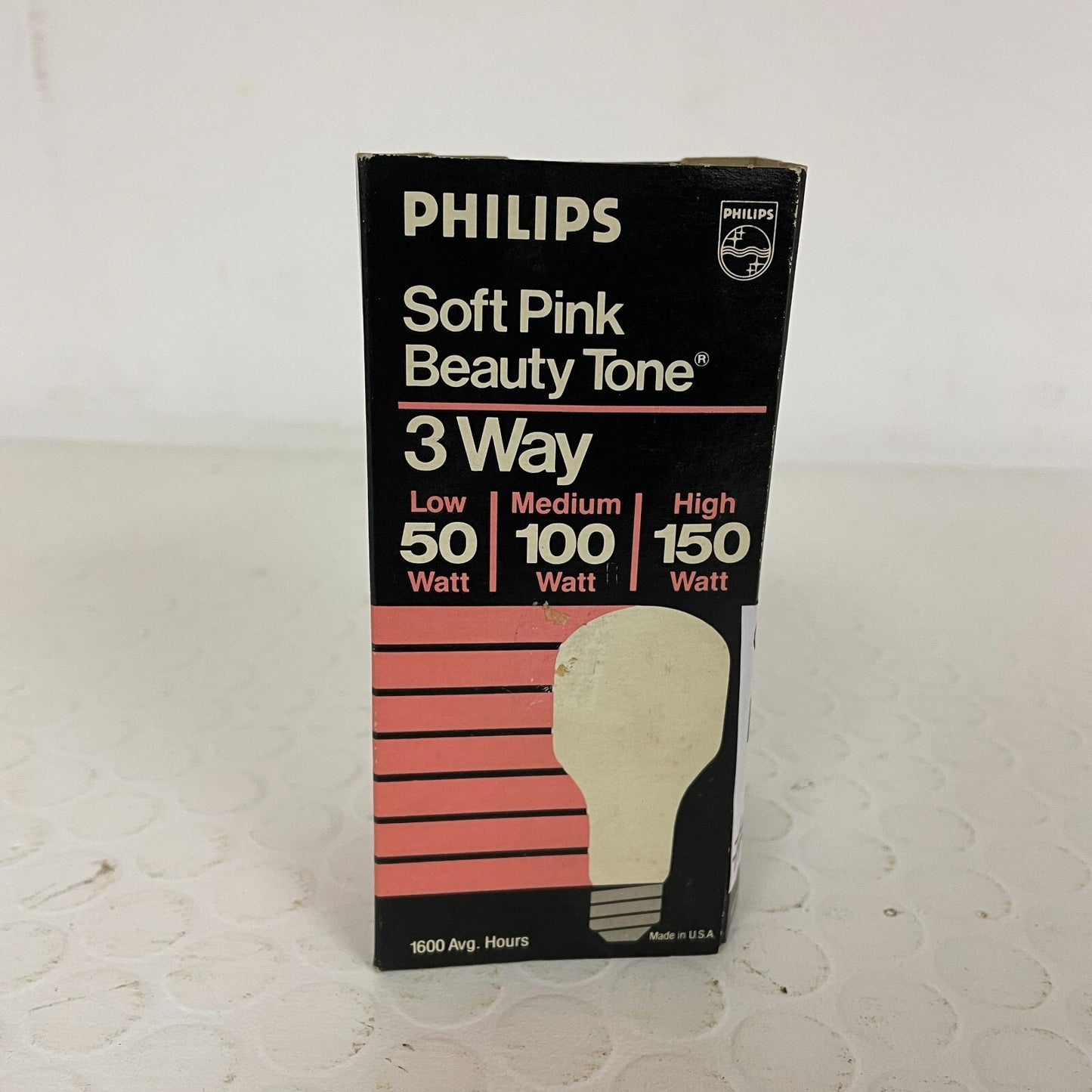 Philips Soft Pink Beauty Tone 3 Way Lightbulb Max Wataage 150