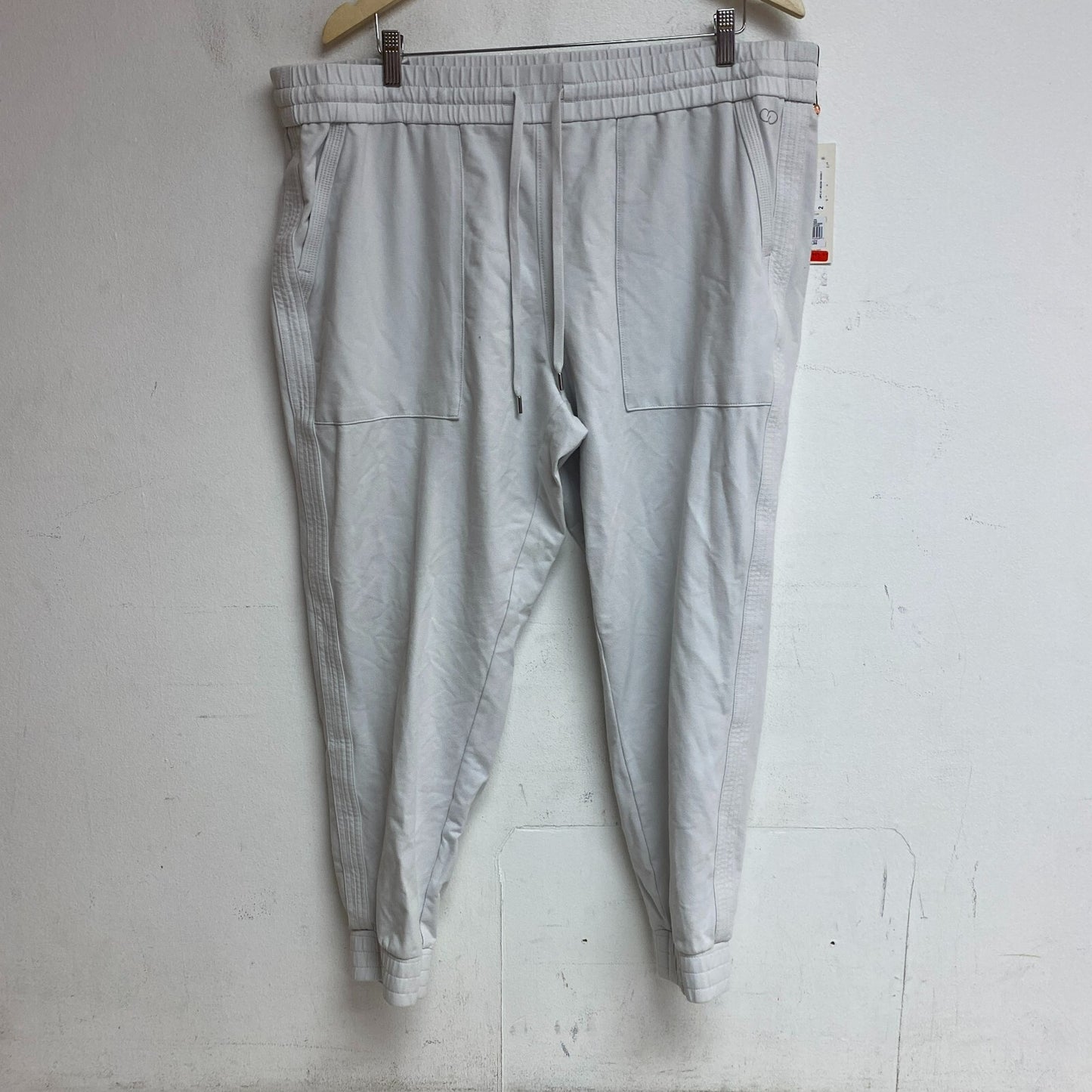 Calia Womens Twill Trapunto Jogger Nimbus Cloud Solid Stylish WAX12278