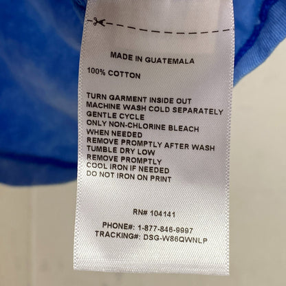 DSG Boy's Crystal Tie Dye Tee Blue Blaze CTD USA Flag Training DAB13106G