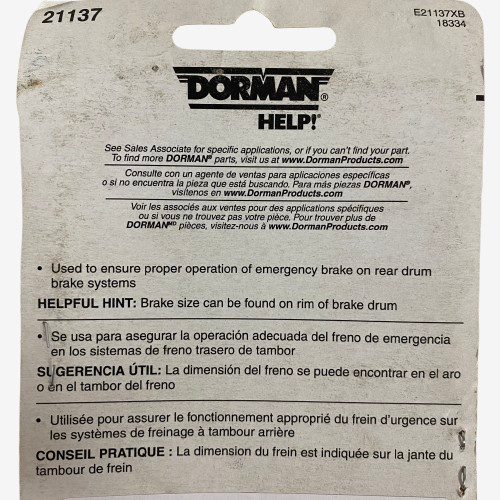Dorman Parking Brake Strut Rear Right 21137 Fits Ford 74–94 & Mercury 76–91