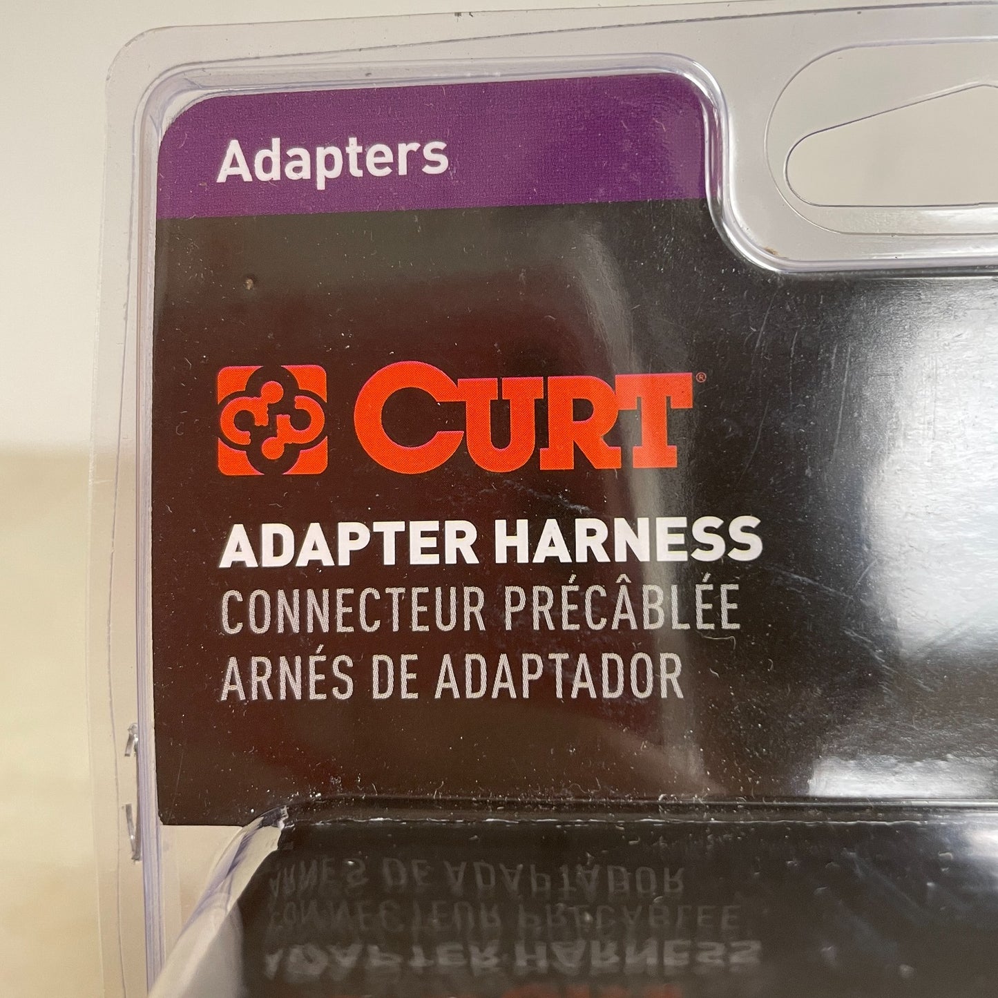 CURT 57281 5 ft 7-Way RV Blade to 5-Way Flat Trailer Adapter Harness