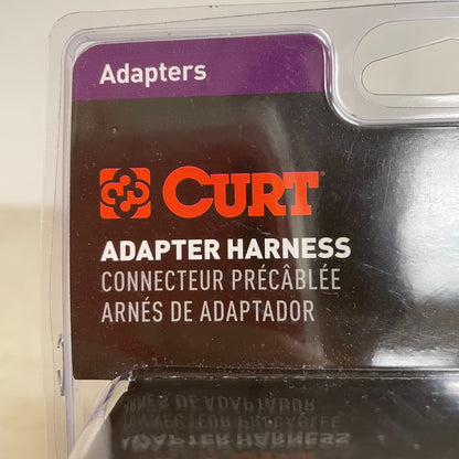 CURT 57281 5 ft 7-Way RV Blade to 5-Way Flat Trailer Adapter Harness