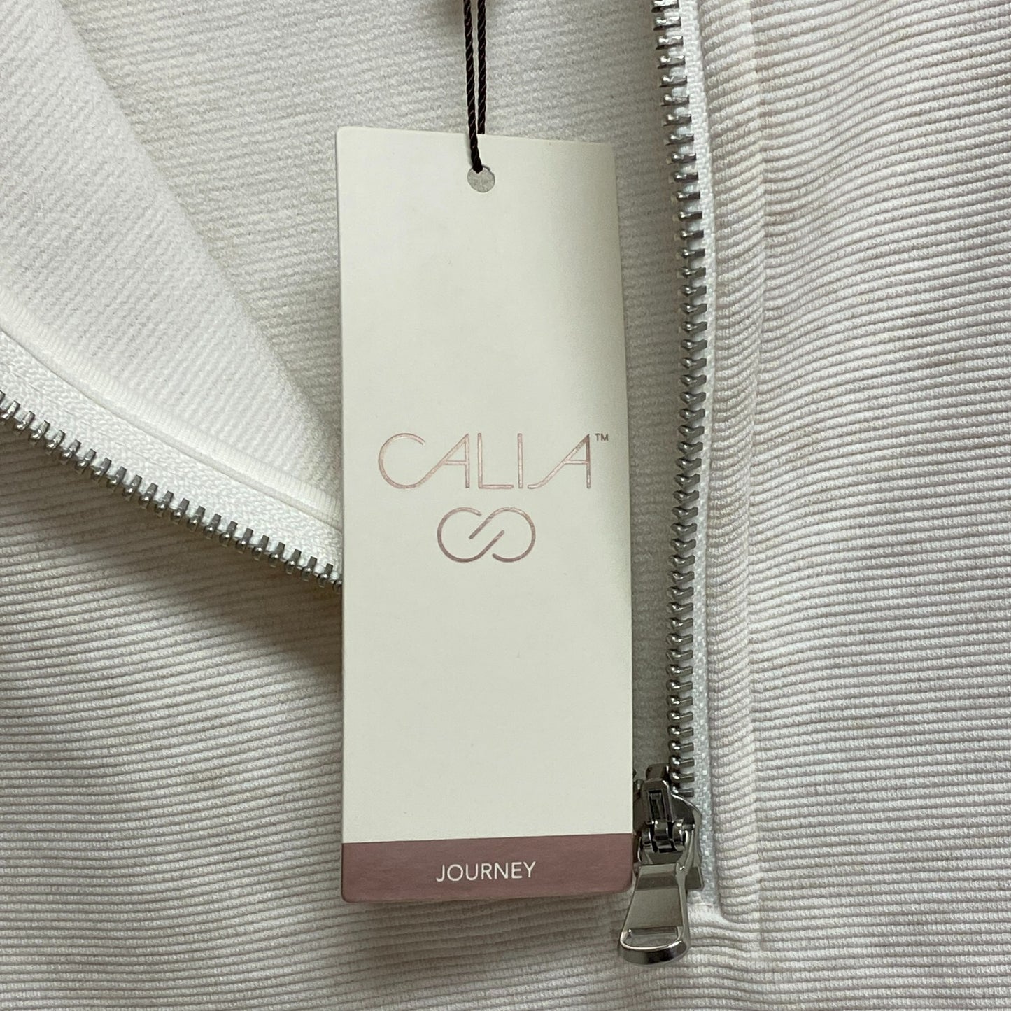 CALIA Women's Ottoman Sleeveless 1/4 Zip Shirt Cloud Cover Heather WAX31345