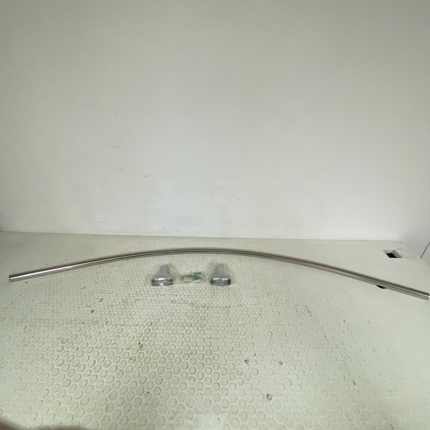 Signature Hardware 60" Curved Shower Rod Chrome Brass Wall Mount Bath 466760