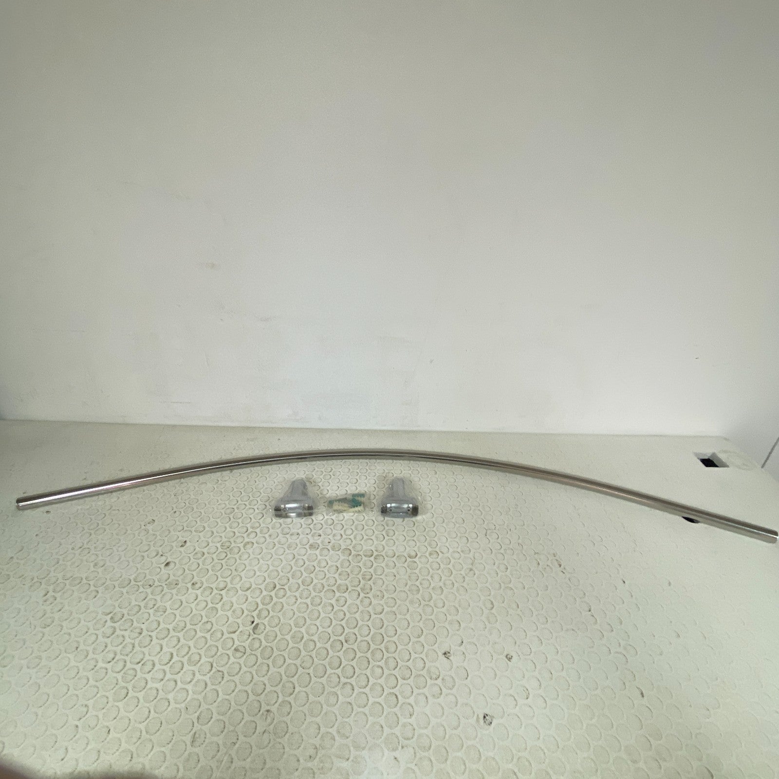 Signature Hardware 60" Curved Shower Rod Chrome Brass Wall Mount Bath 466760
