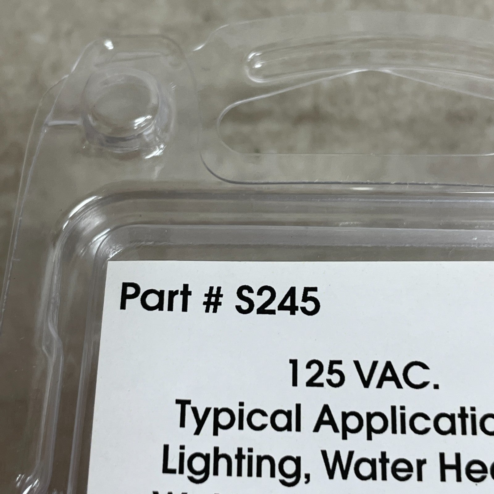 RV Designer S245 Rocker Switch Illuminated Red SPST On Off 125V .550x1.125 RV