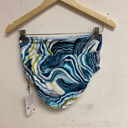 Calia Women's Swim Wide Band High Rise Bottom Terrain Teal Multi WSA21407PRTX