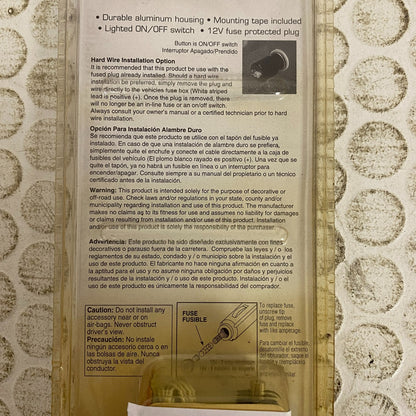 Custom Accessories 8″ Slim Line Blue LED Interior Light 1 Pair 23702