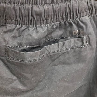 DSG Men's 6.5" Inseam Cotton Woven Shorts Pure Black Athletic Summer DAM13135