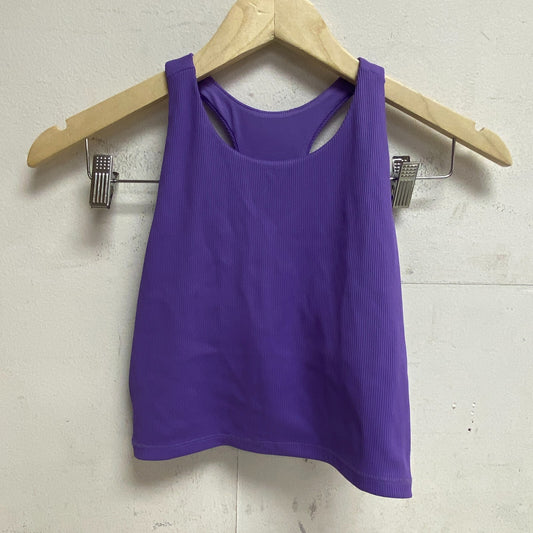 DSG Girls' Performance Ribbed Shelf Bra Tank Top Electric Violet DAG12109R New