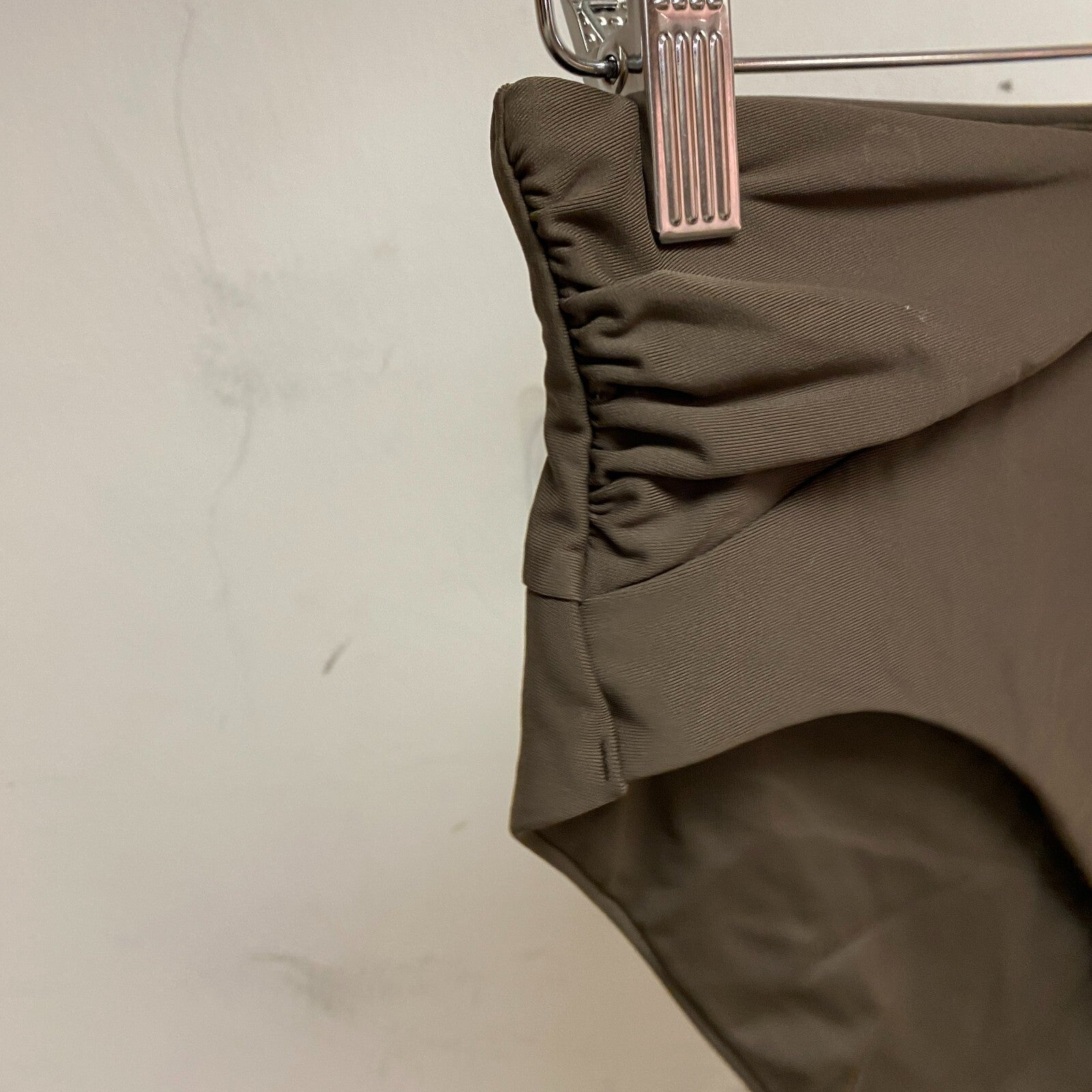 Calia Womens Shirred V Front High rise Bottom Coffee Grounds WSA23407