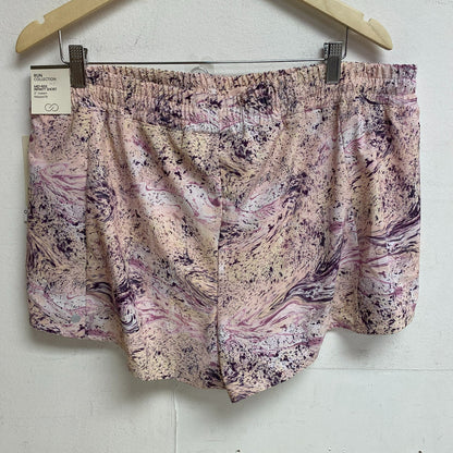 CALIA Women's 3 in Mid Rise Textured Pink Relaxed Infinity Run Short WAX12336PRT