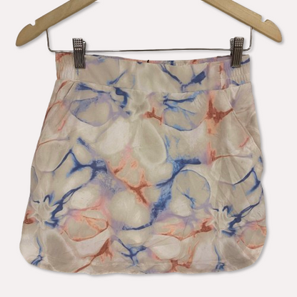 Calia 16" Length Birdie Athletic Skort Multi Aquatic Coral Print WCG17020PS23