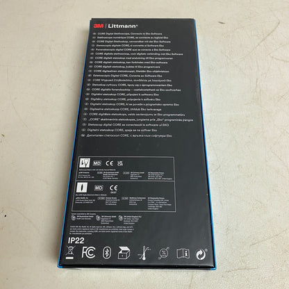 3M Littmann Quality Core Digital Stethoscope System, Black Matte-Finish 8490