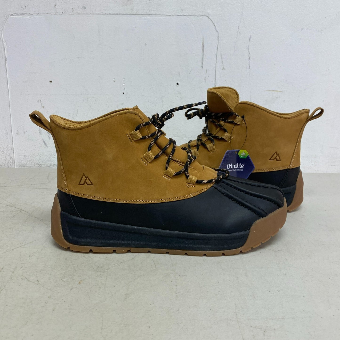 Alpine Mens Full grain leather Tan Gavin Duck Boot AD22MCW003-TAN