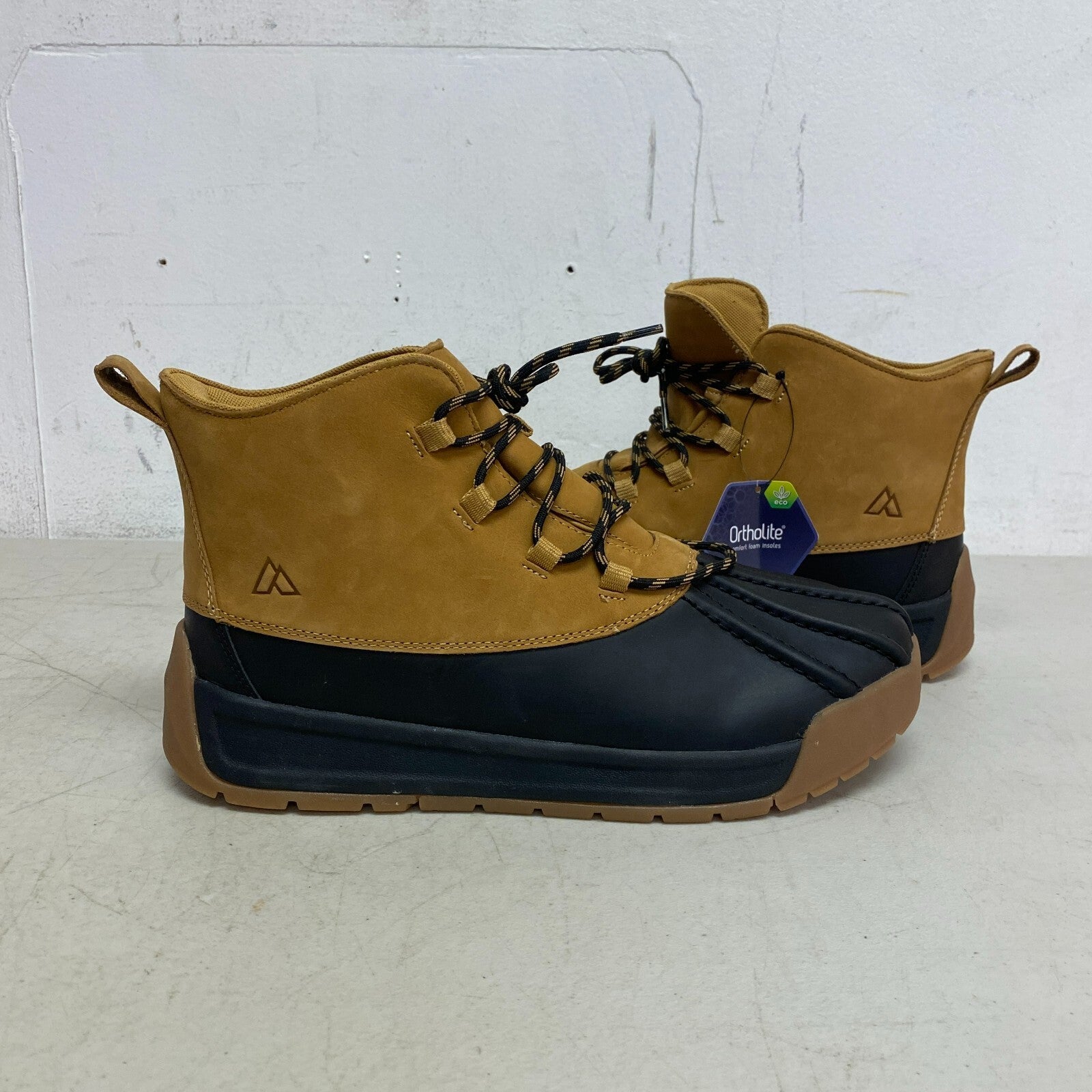 Alpine Mens Full grain leather Tan Gavin Duck Boot AD22MCW003-TAN