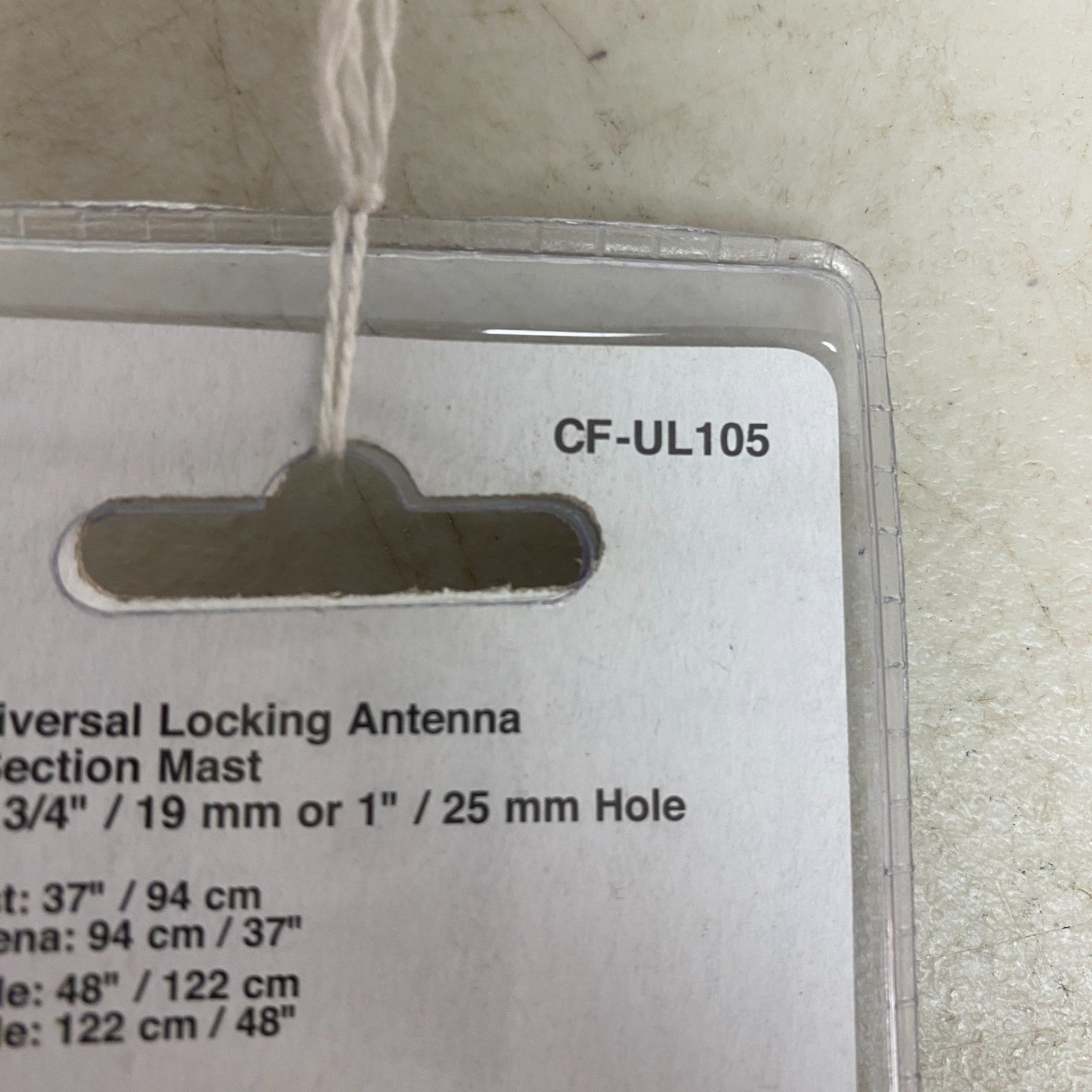 Metra CF-UL105 Universal Locking AM/FM Antenna 37″ Mast for 3/4″ or 1″ Hole