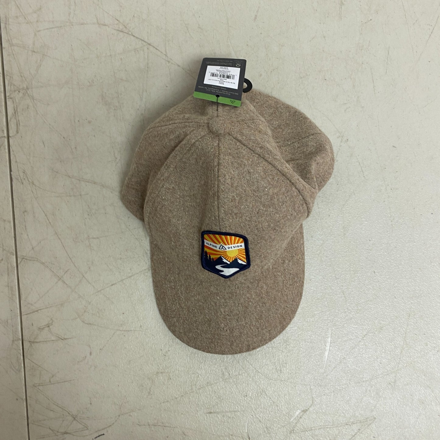 Alpine Design Men's AD M Faux Melton Patch Cap Tan  One Size [OSFA] ADMA4001 New