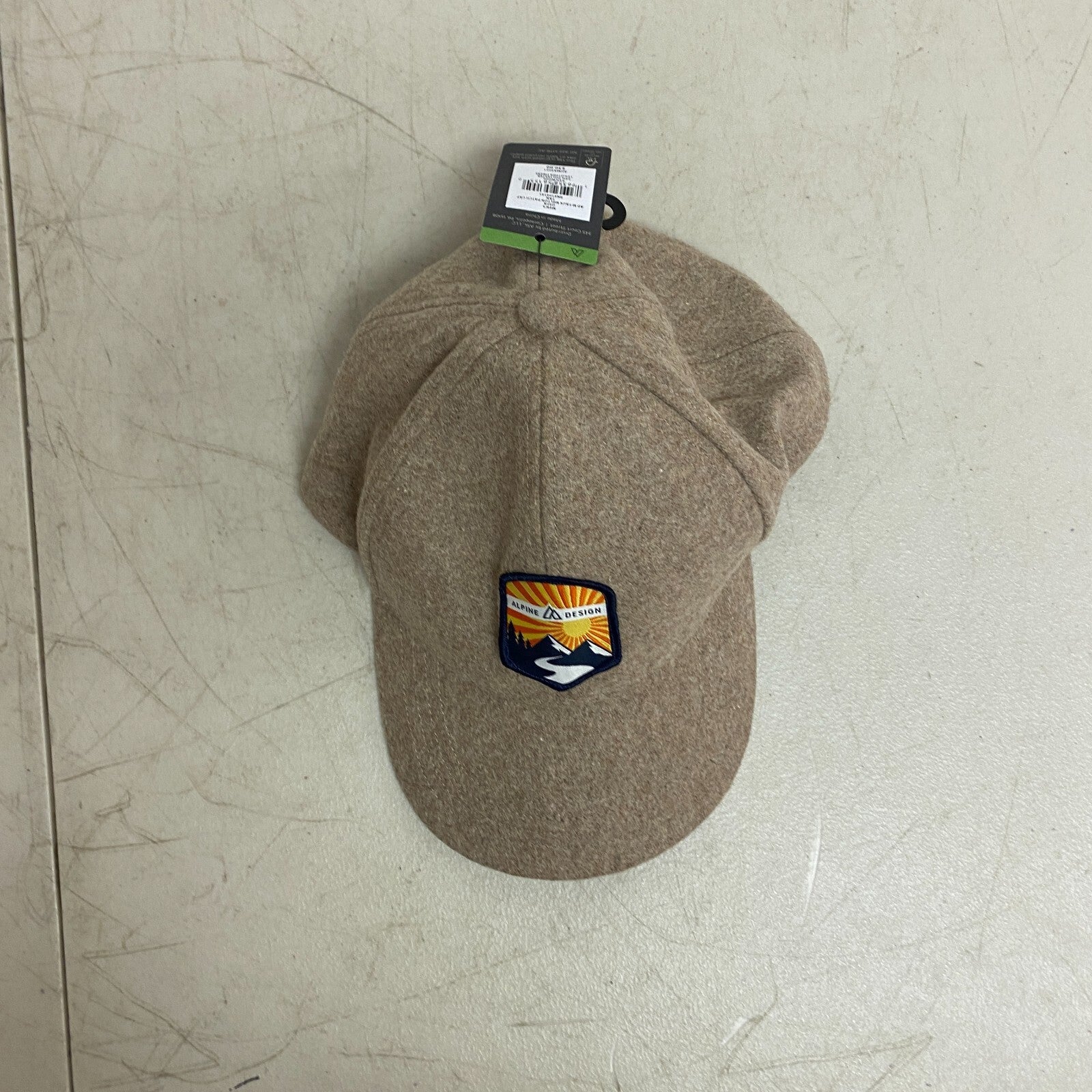 Alpine Design Men's AD M Faux Melton Patch Cap Tan  One Size [OSFA] ADMA4001 New