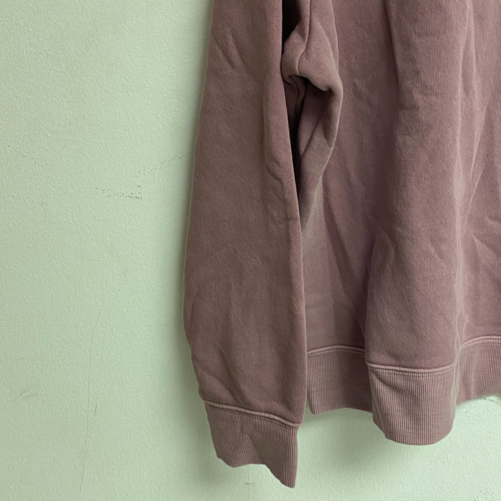 Ana Women's Padded Shoulders Long Sleeve Sweatshirt Size PXL Color: Western Rose