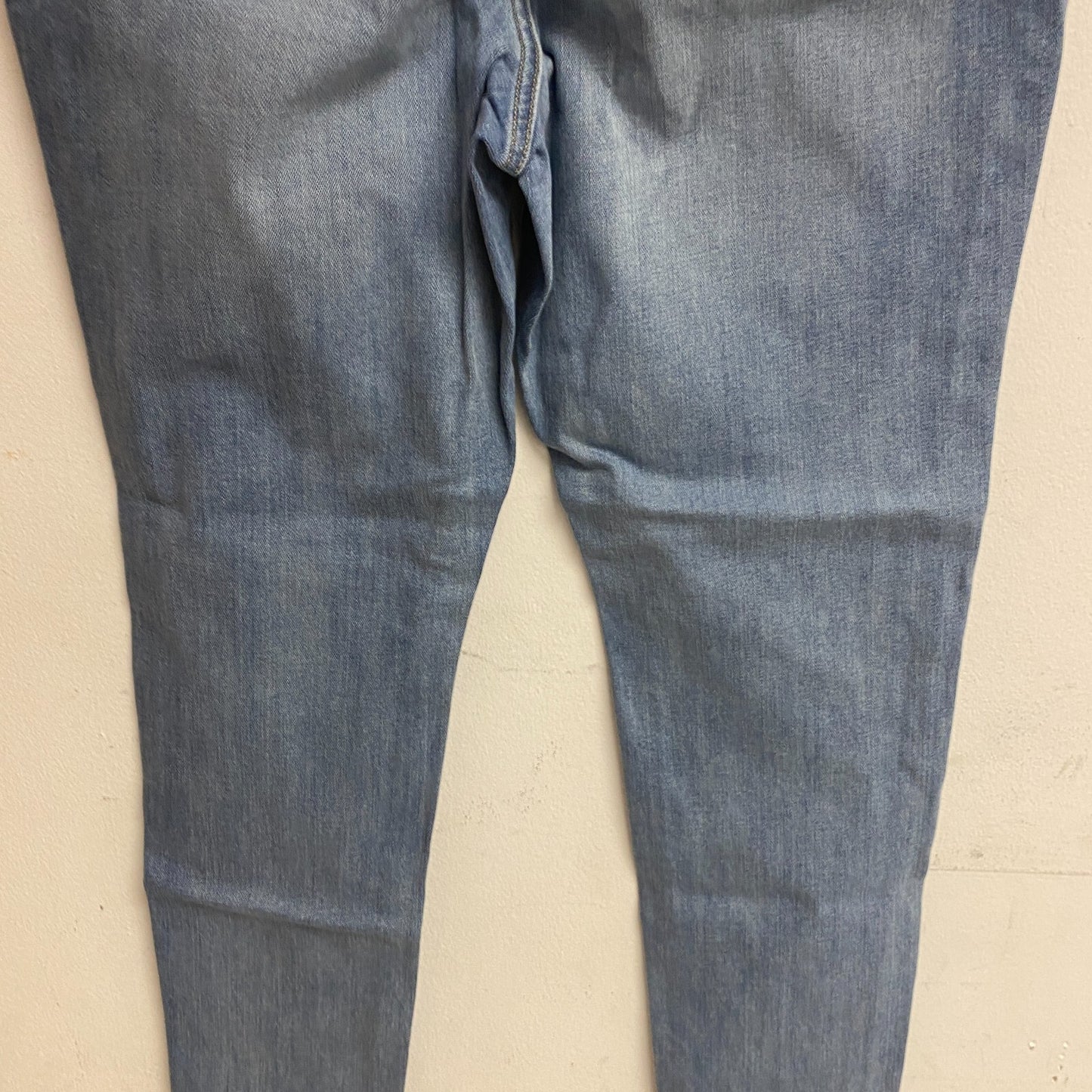 Ana Women's High Rise Exposed Button Skinny Jeans Size 16W Color Light Blue Bell