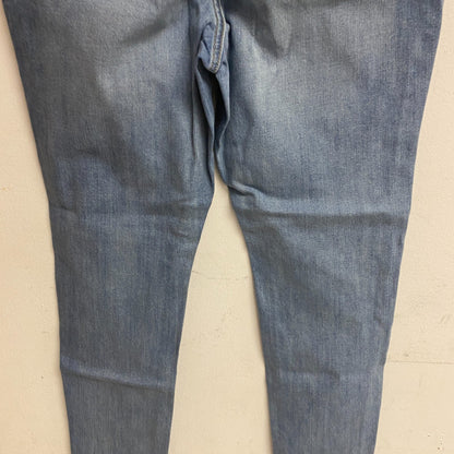 Ana Women's High Rise Exposed Button Skinny Jeans Size 16W Color Light Blue Bell