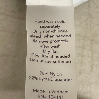 CALIA Womenâs Ruched Long Sleeve Rashguard Floral Blue Swim Top WSA22800PRT