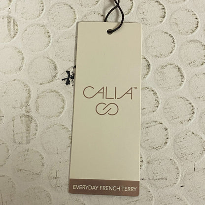 CALIA Womenâs French Terry High Rise Sweatshort Pure Black WAX12384