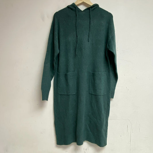 A new Day Womens Green Woven Pullover Hoodie Size Medium