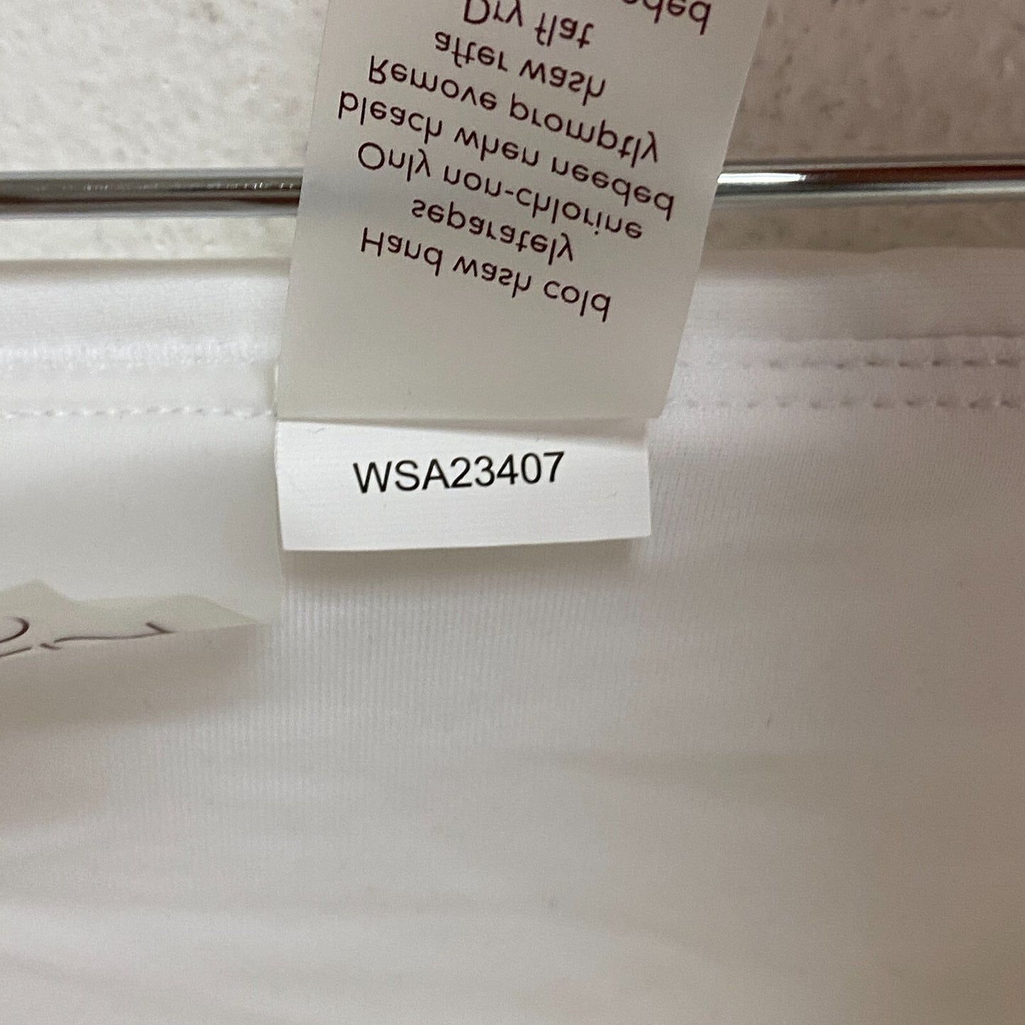 CALIA Women's Swim Collection High Rise Shirred V Front Bottom White WSA23407