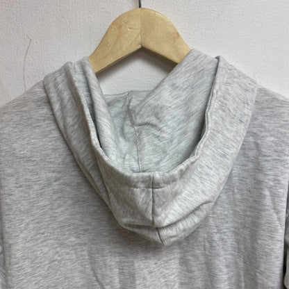 DSG Girls Oversized Full Zip Hoodie Heather Light Heather Grey Solid DAG21430H