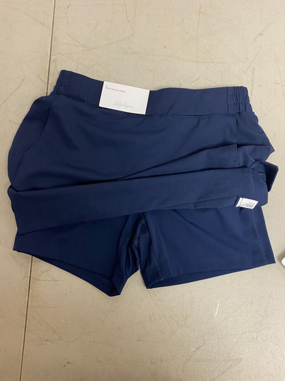 DSG Walter Hagen Women's 16â Perforated Golf Skort Navy Blue Polyester Spandex