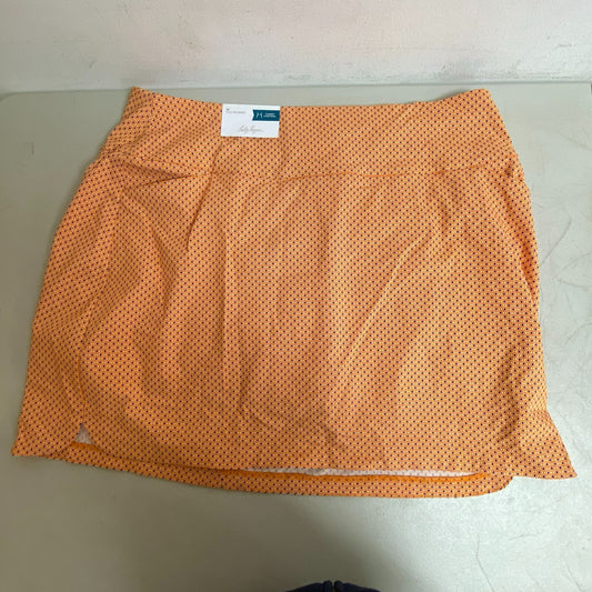 Calia Womens 17" Tummy Control Skort Navette Orange Solid WGH17430PS23