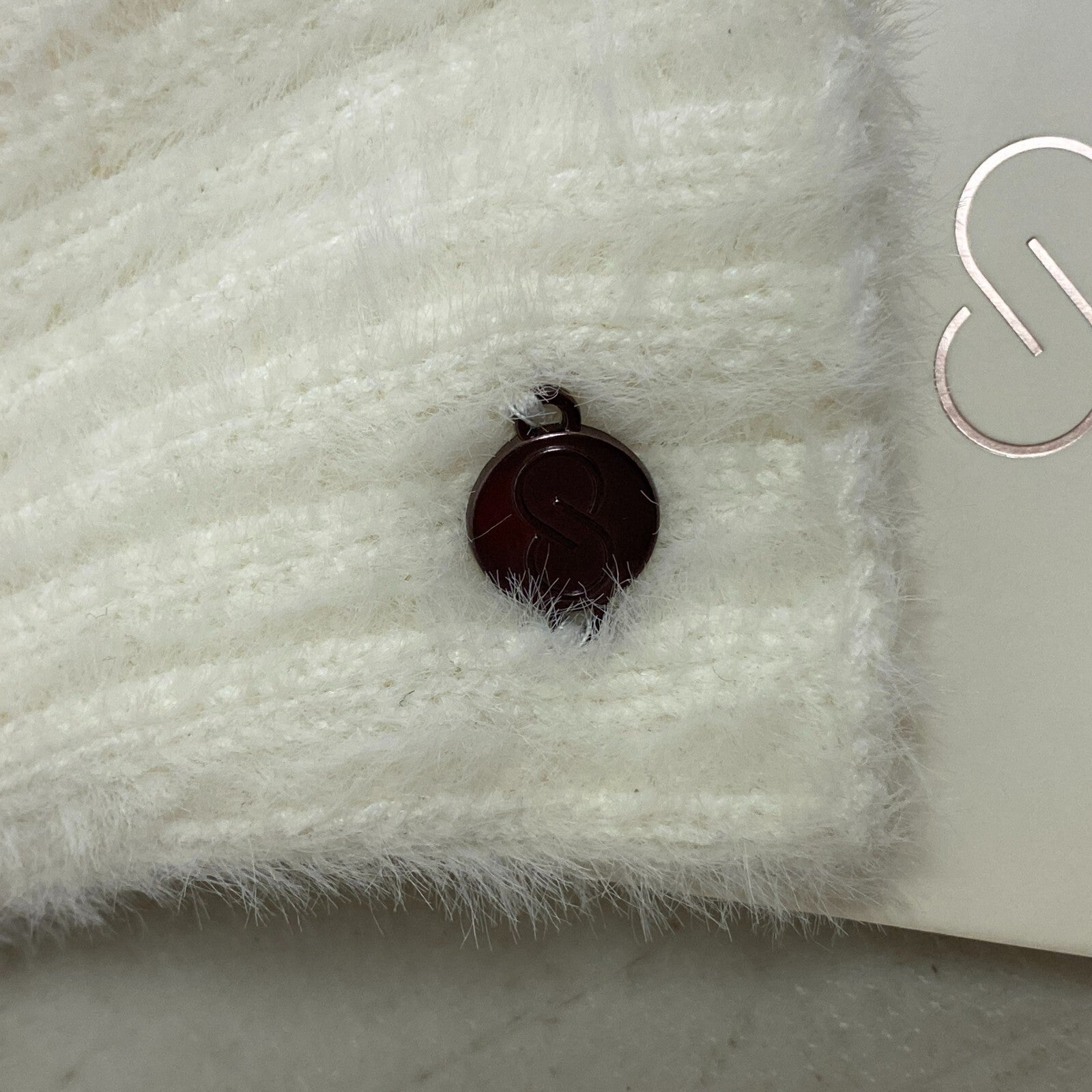 Calia Womens Ribbed Cuffed Glove Unbleached Winter Warm Solid Snow CAC2203