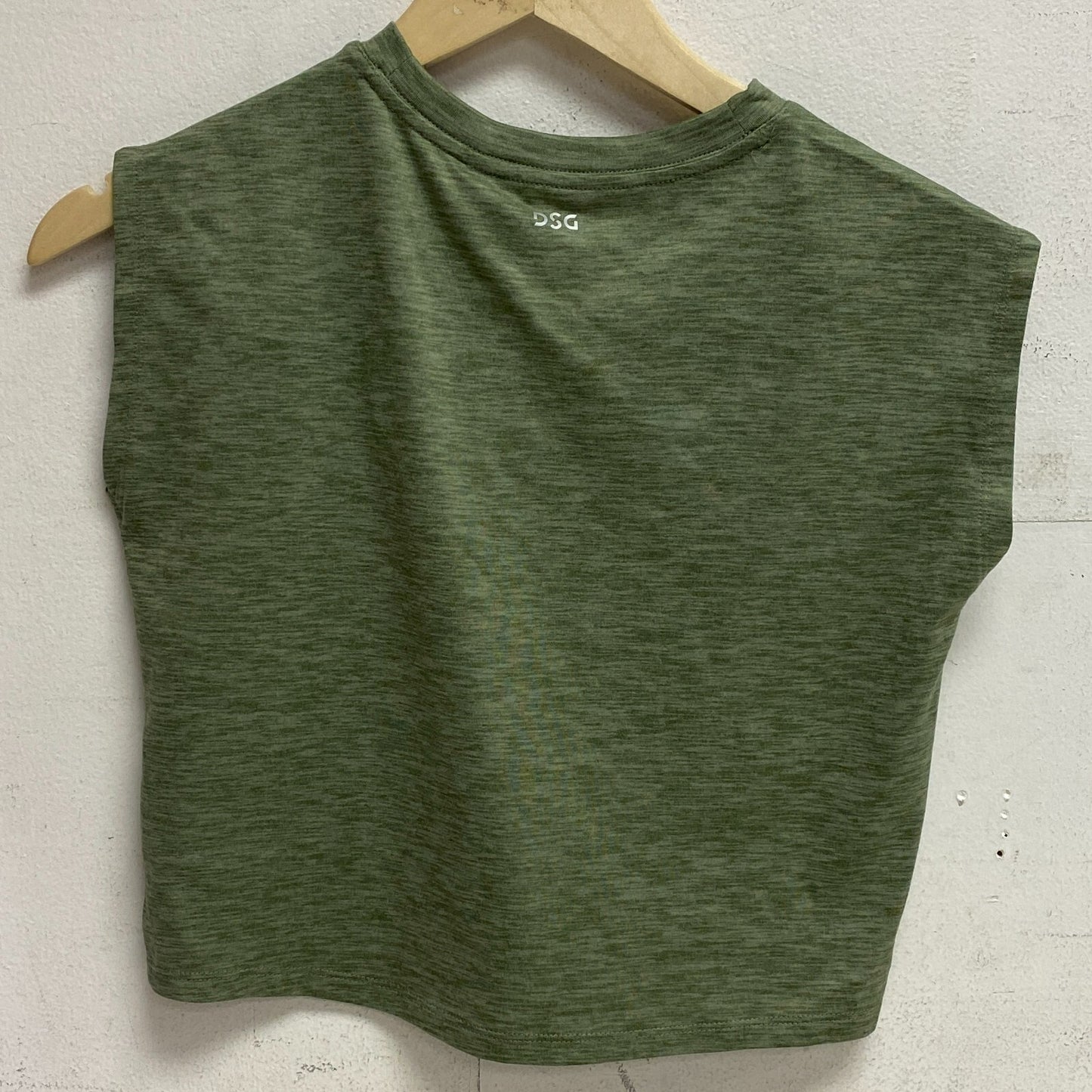 DSG Girls' Performance Muscle Tank Olive Leaf DAG13100 Sporty Training Fitness