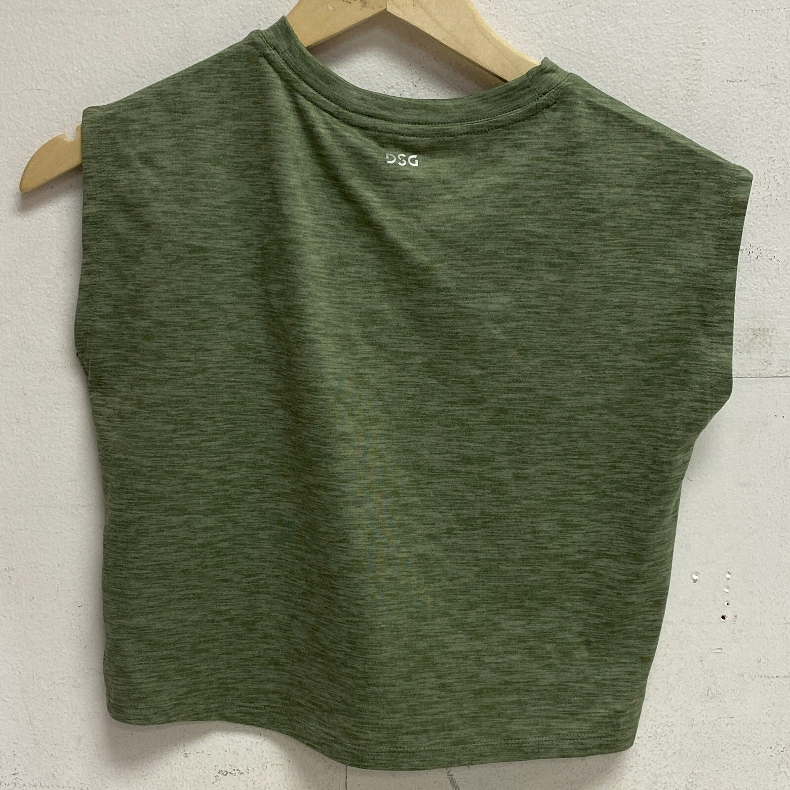 DSG Girls' Performance Muscle Tank Olive Leaf DAG13100 Sporty Training Fitness